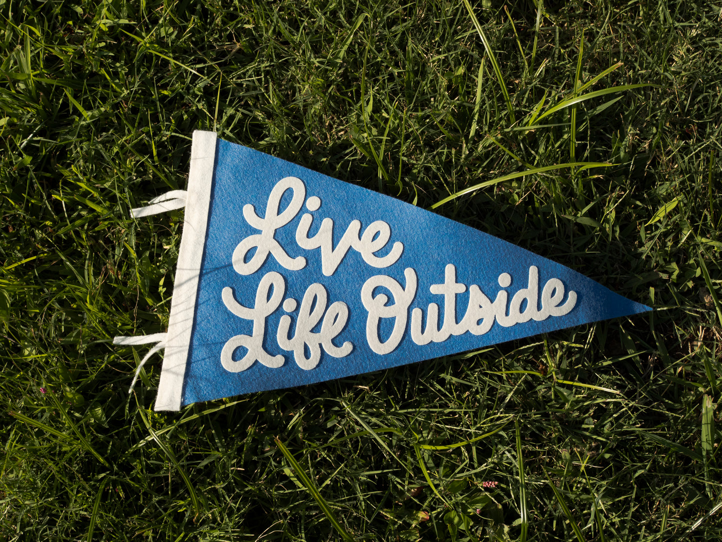 Live Life Outside Felt Pennant