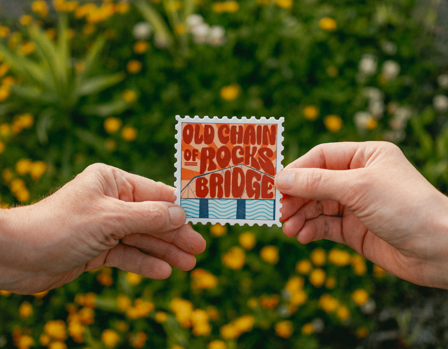 Chain Of Rocks Bridge Sticker